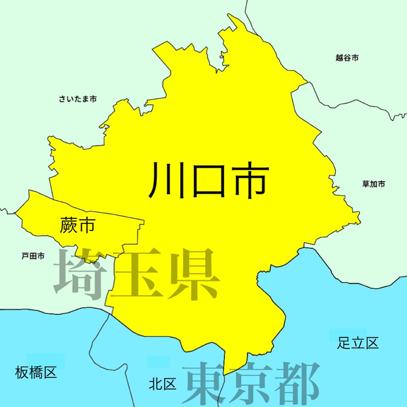 埼玉南部の地図